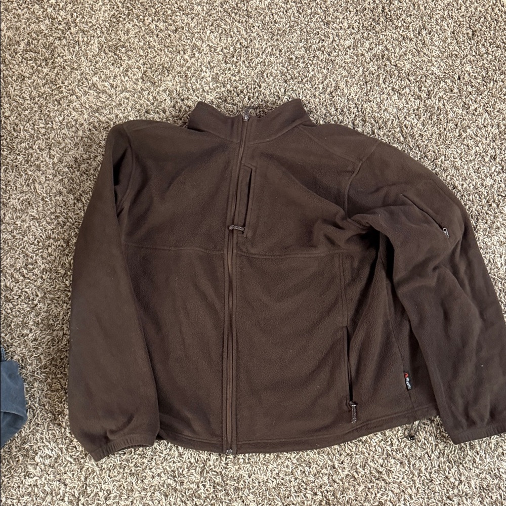 Brown Fleece Jacket Guide Series 3XLT excellent used condition.